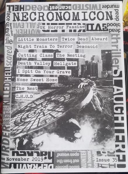 NECRONOMICON (Neil) magazine side cover Issue 35  November 2019