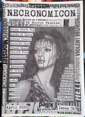 NECRONOMICON (Neil) magazine side cover Issue 36  April 2020