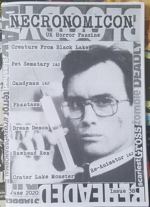 NECRONOMICON (Neil) magazine side cover Issue 38  June 2020
