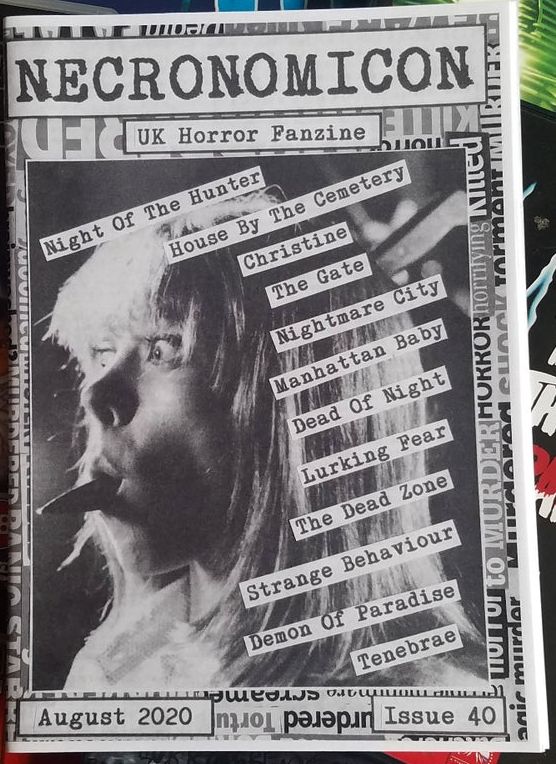 NECRONOMICON (Neil) magazine side cover Issue 40  August 2020