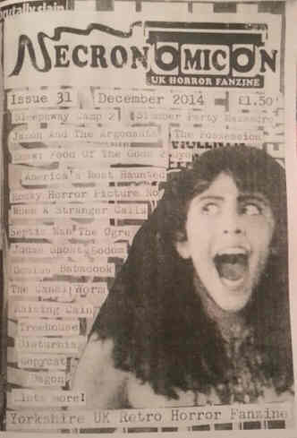 NECRONOMICON (Neil) magazine side cover Issue 31 December 2014