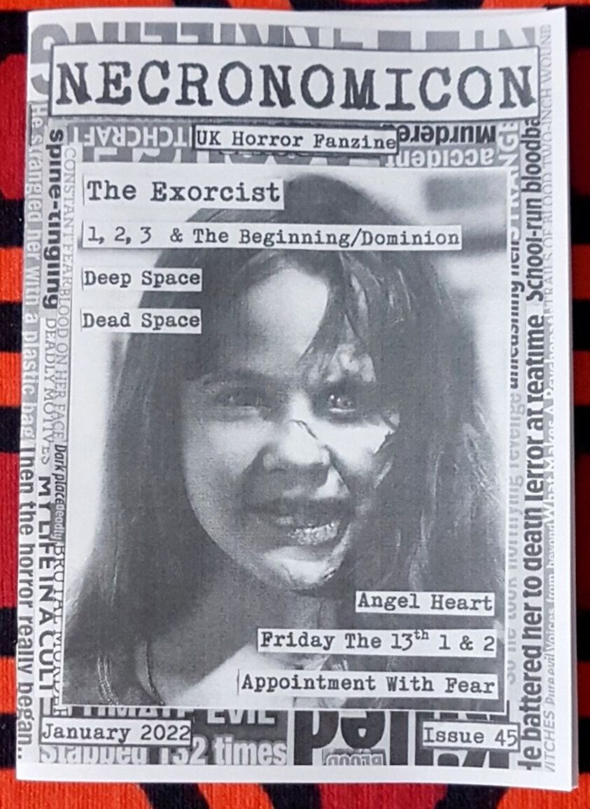 NECRONOMICON (Neil) magazine side cover Issue 45  January 2022