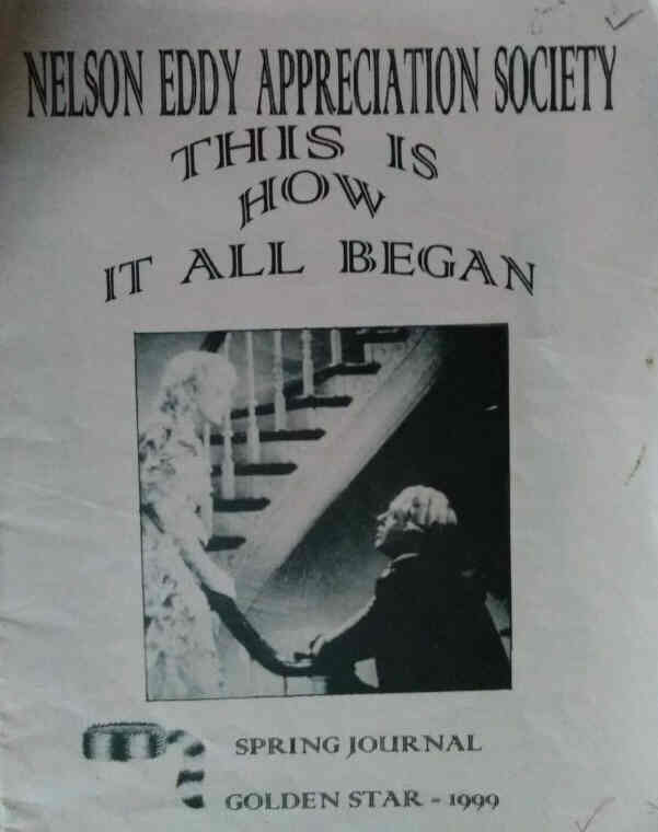 NELSON EDDY APPRECIATION SOCIETY magazine side cover Spring 1999