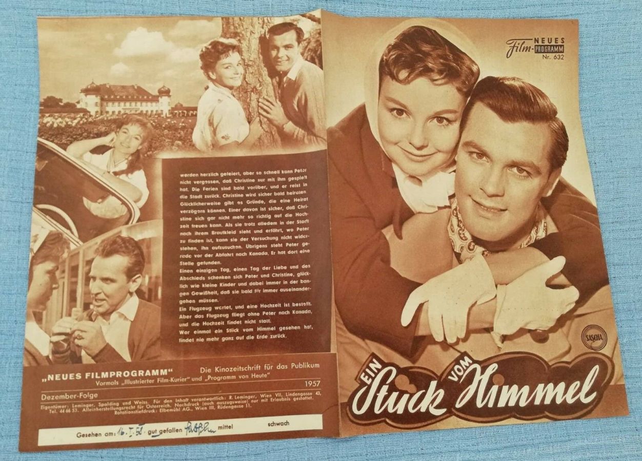 NEUES FILMPROGRAMM magazine side cover Issue 632   