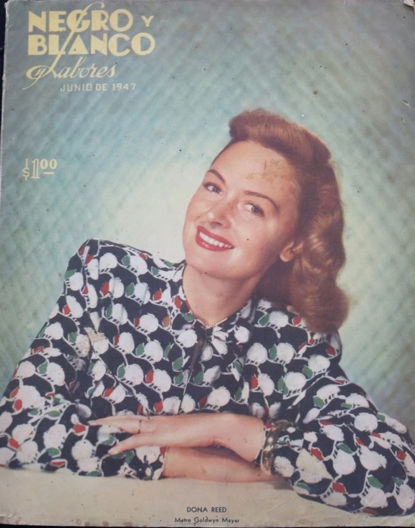 NEGRO Y BLANCO LABORES magazine side cover  June 1947