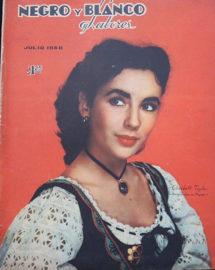 NEGRO Y BLANCO LABORES magazine side cover  July 1950