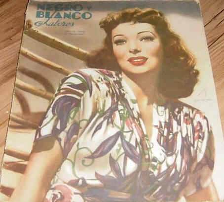NEGRO Y BLANCO LABORES magazine side cover July 1944