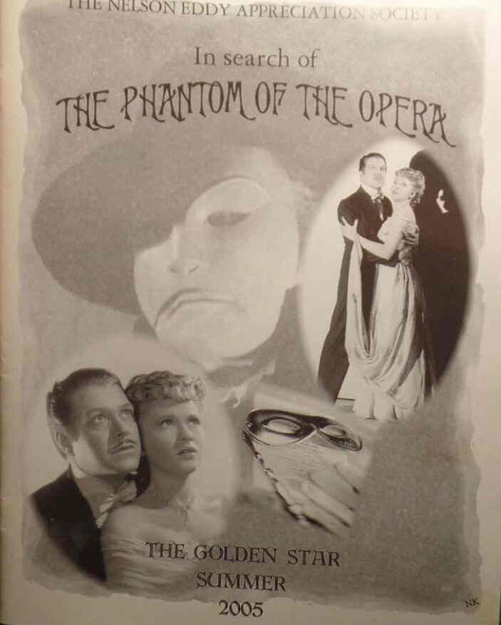 NELSON EDDY APPRECIATION SOCIETY magazine side cover Summer 2005