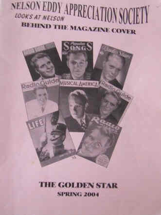 NELSON EDDY APPRECIATION SOCIETY magazine side cover Spring 2004