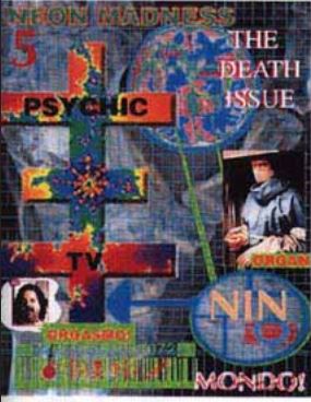 NEON MADNESS magazine side cover Issue 5  