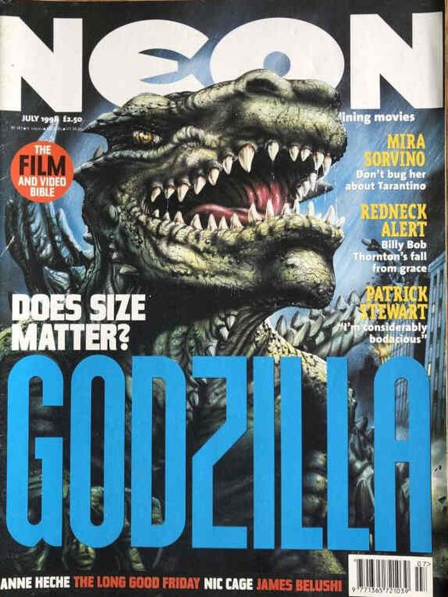 NEON magazine side cover Issue 19 July 1998