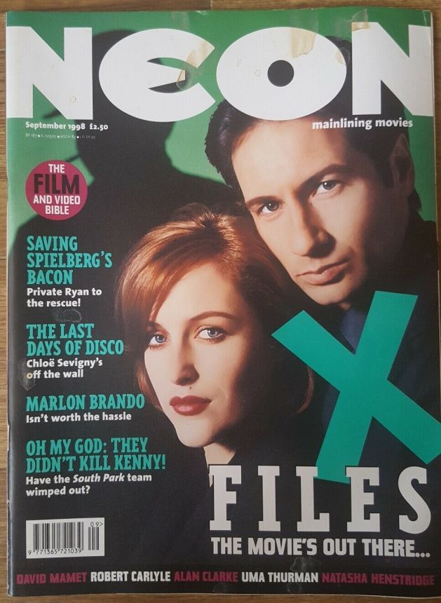 NEON magazine side cover Issue 21 September 1998