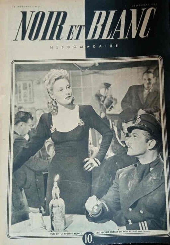 NOIR ET BLANC magazine side cover Issue 30 5 September 1945