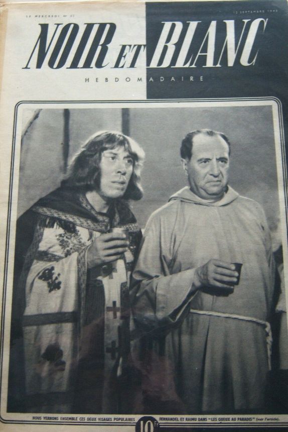 NOIR ET BLANC magazine side cover Issue 31 12 September 1945