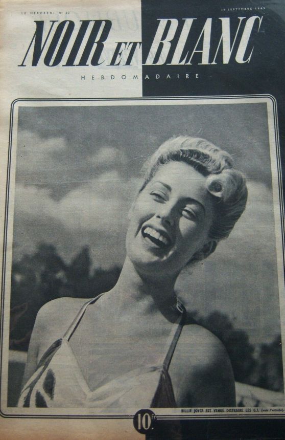 NOIR ET BLANC magazine side cover Issue 32 19 September 1945