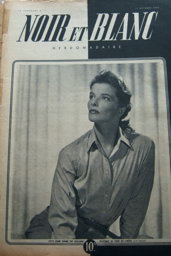 NOIR ET BLANC magazine side cover Issue 36 17 October 1945