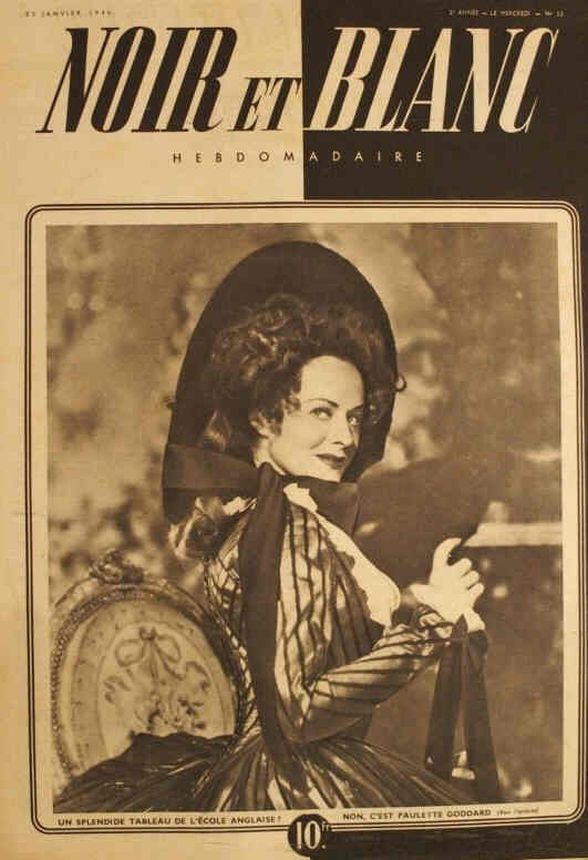 NOIR ET BLANC magazine side cover Issue 50 23 January 1946
