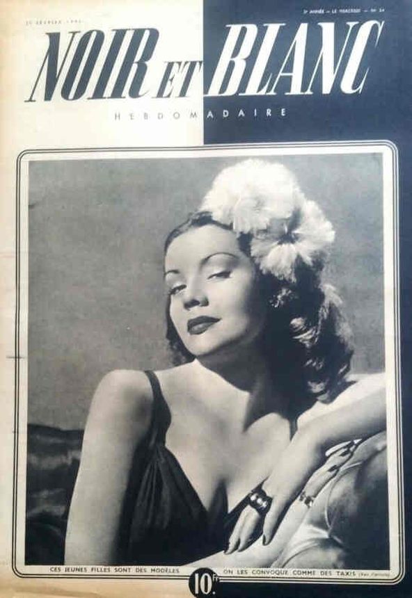 NOIR ET BLANC magazine side cover Issue 54 20 February 1946