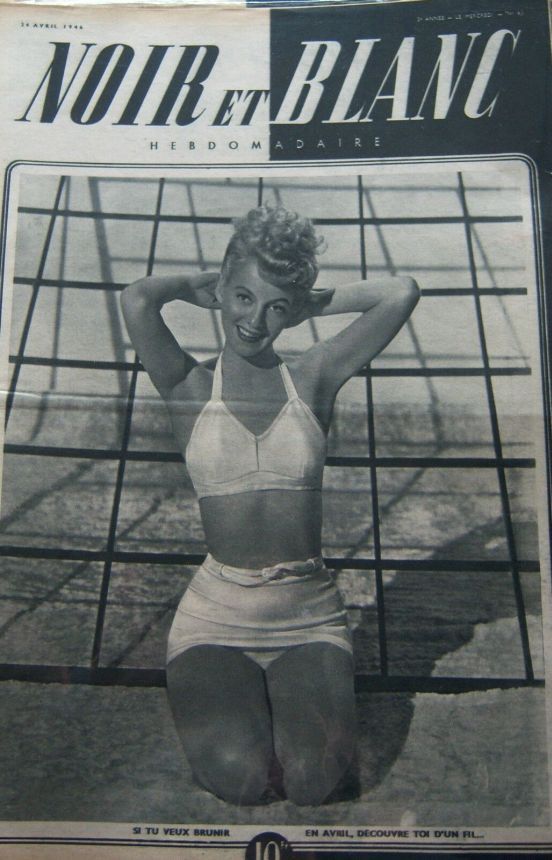NOIR ET BLANC magazine side cover Issue 63 24 April 1946