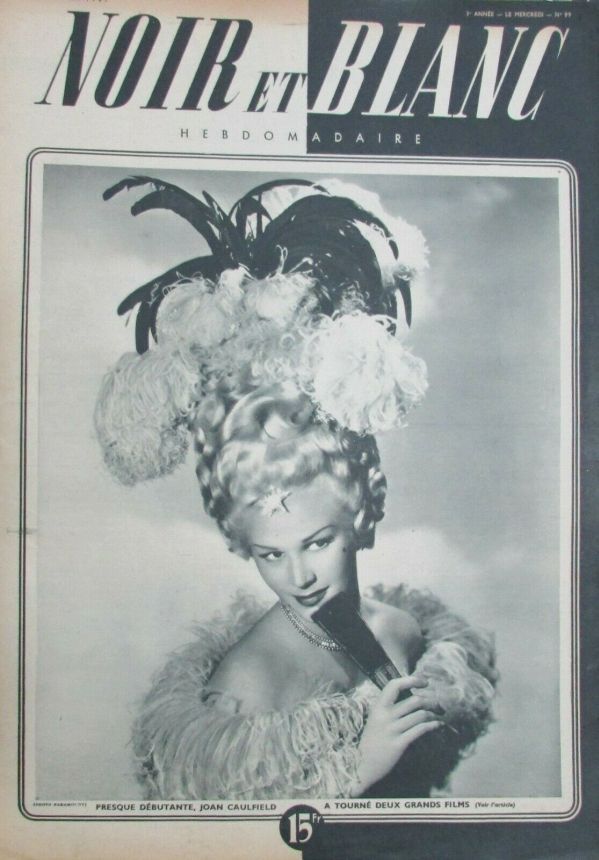 NOIR ET BLANC magazine side cover Issue 99 1 January 1947
