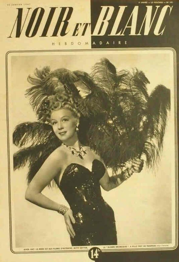 NOIR ET BLANC magazine side cover Issue 102 22 January 1947