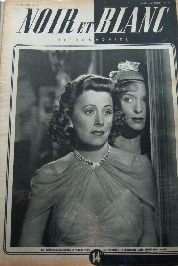 NOIR ET BLANC magazine side cover Issue 103 29 January 1947