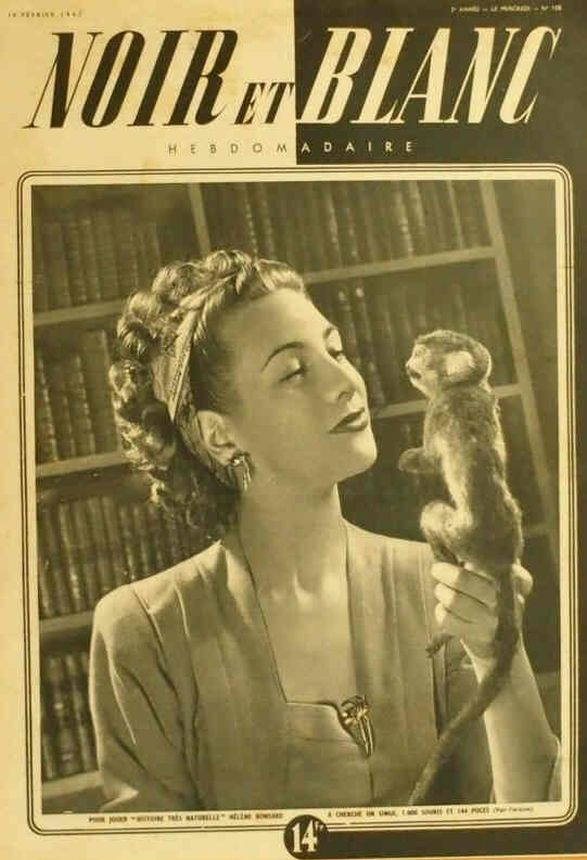 NOIR ET BLANC magazine side cover Issue 106 19 February 1947