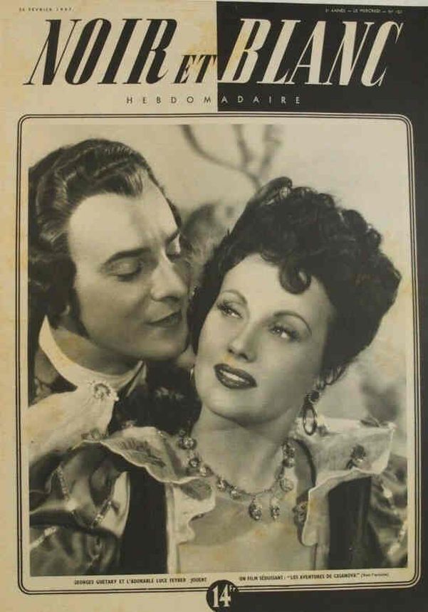 NOIR ET BLANC magazine side cover Issue 107 26 February 1947