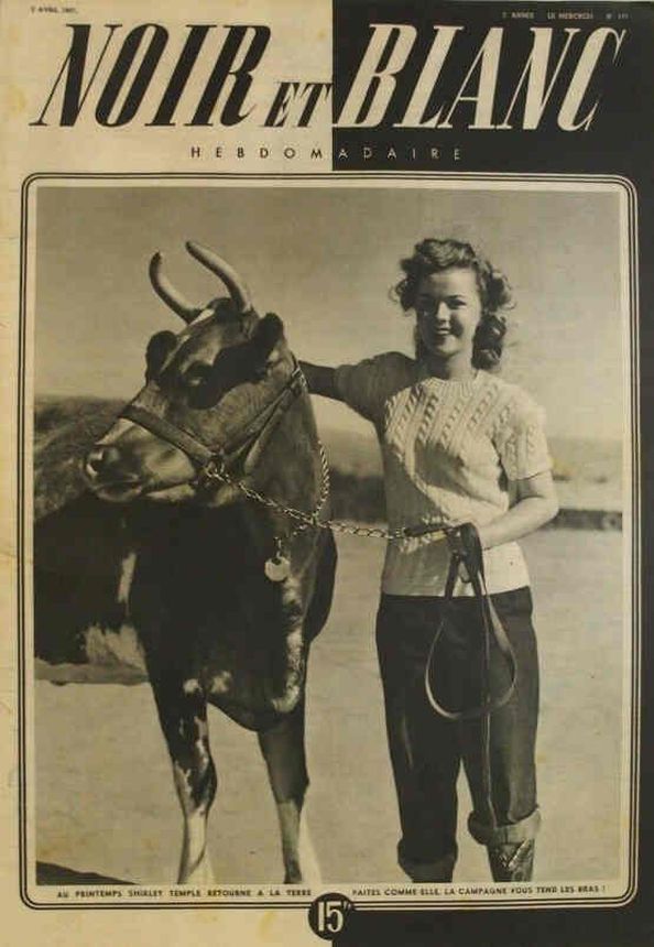 NOIR ET BLANC magazine side cover Issue 112 2 April 1947