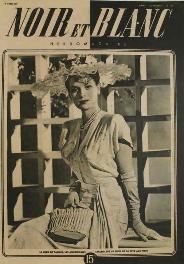 NOIR ET BLANC magazine side cover Issue 113 9 April 1947