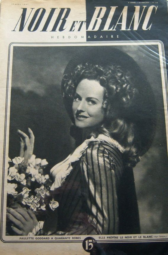 NOIR ET BLANC magazine side cover Issue 116 30 April 1947