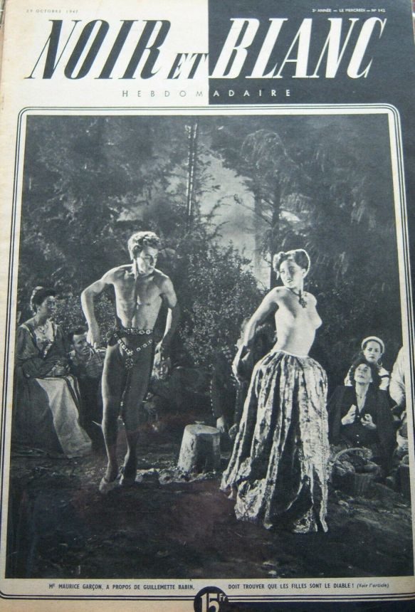 NOIR ET BLANC magazine side cover Issue 142 29 October 1947
