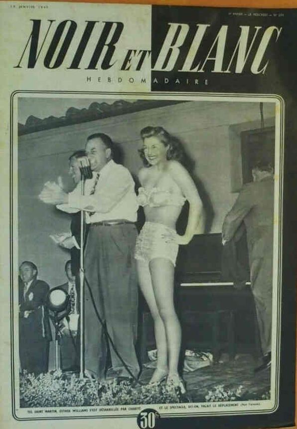 NOIR ET BLANC magazine side cover Issue 204 19 January 1949