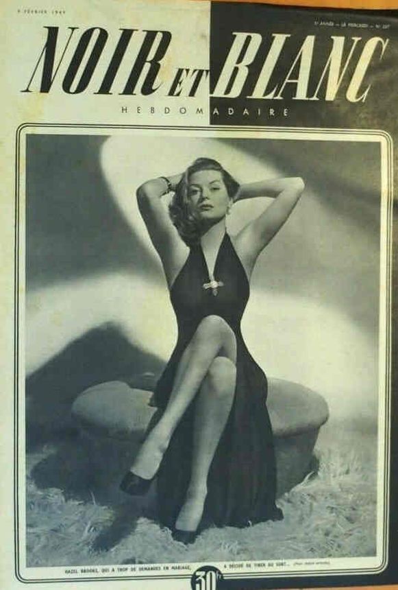 NOIR ET BLANC magazine side cover Issue 207 9 February 1949