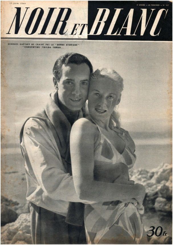 NOIR ET BLANC magazine side cover Issue 227 29 June 1949