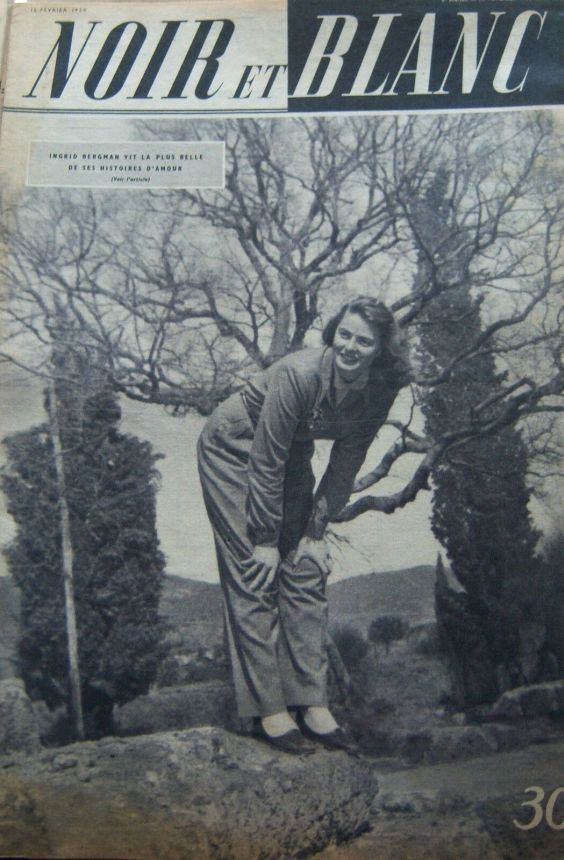 NOIR ET BLANC magazine side cover Issue 260 15 February 1950