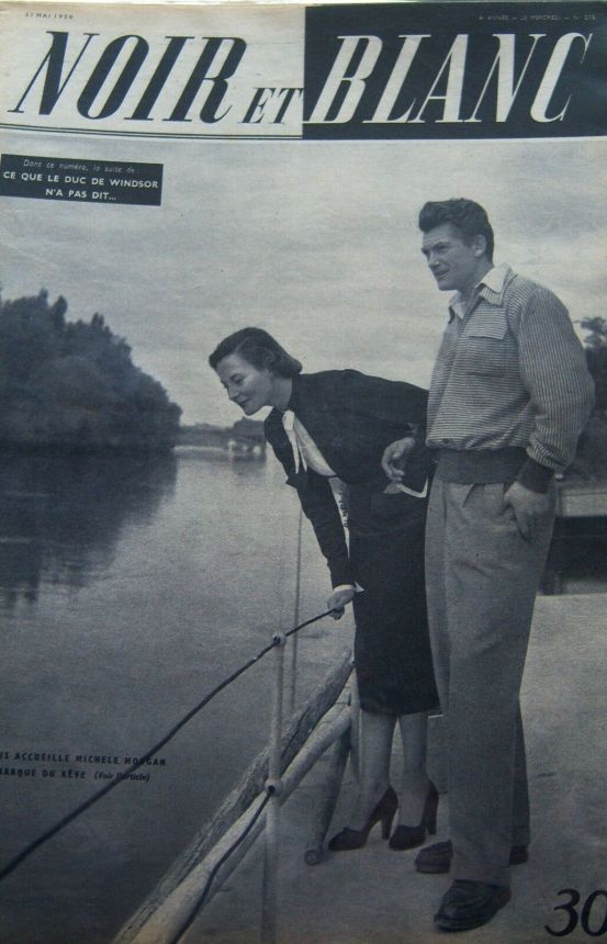 NOIR ET BLANC magazine side cover Issue 275 31 May 1950