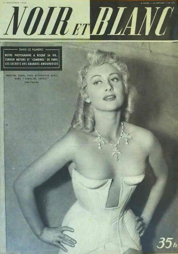 NOIR ET BLANC magazine side cover Issue 297 1 November 1950