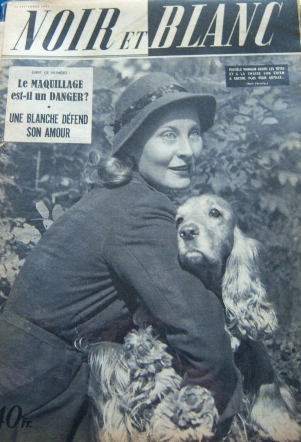 NOIR ET BLANC magazine side cover Issue 344 24 September 1951
