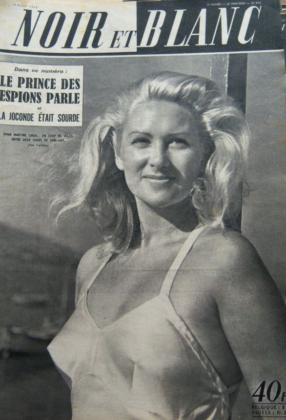 NOIR ET BLANC magazine side cover Issue 390 13 August 1952