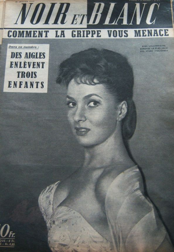 NOIR ET BLANC magazine side cover Issue 414 28 January 1953