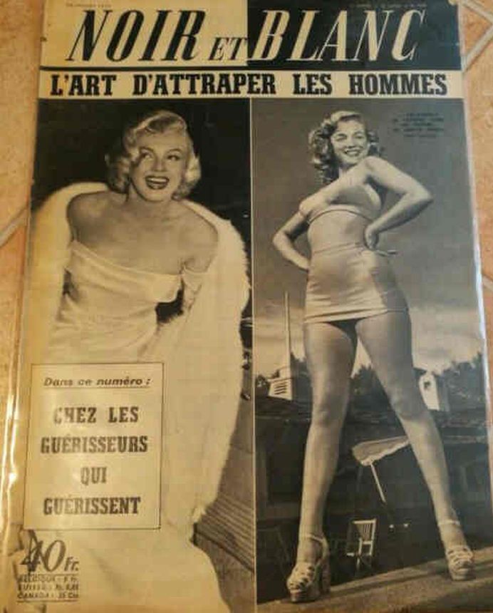 NOIR ET BLANC magazine side cover Issue 419 26 February 1953