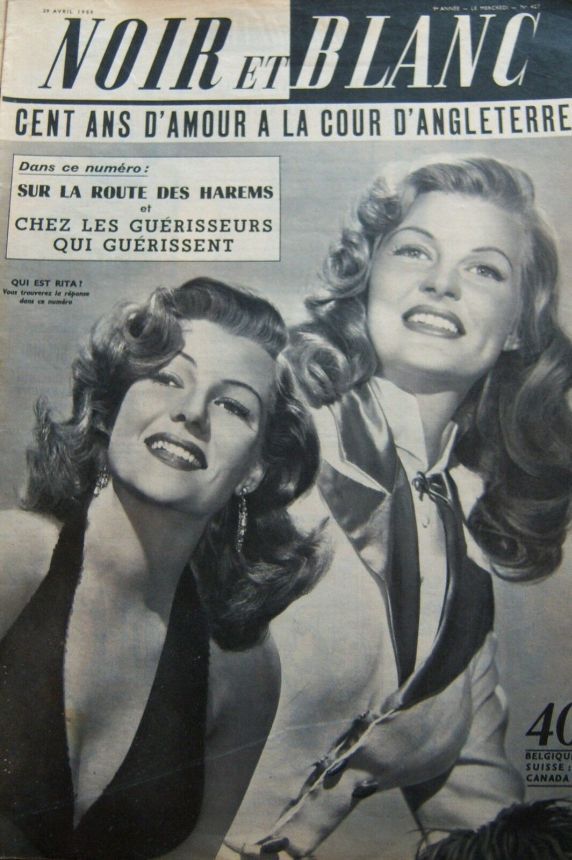 NOIR ET BLANC magazine side cover Issue 427 29 April 1953