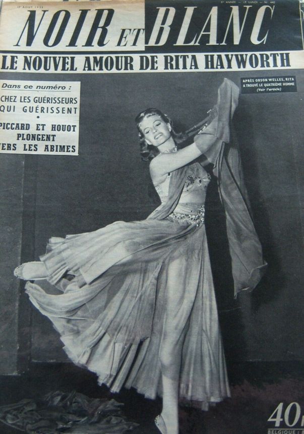 NOIR ET BLANC magazine side cover Issue 442 17 August 1953