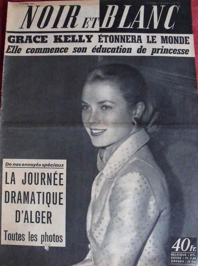 NOIR ET BLANC magazine side cover Issue 571 13 February 1956