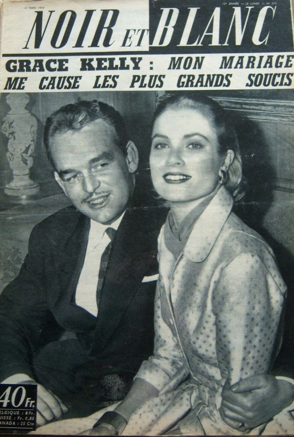 NOIR ET BLANC magazine side cover Issue 575 12 March 1956