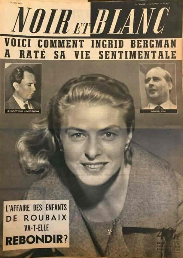 NOIR ET BLANC magazine side cover Issue 643 29 June 1957