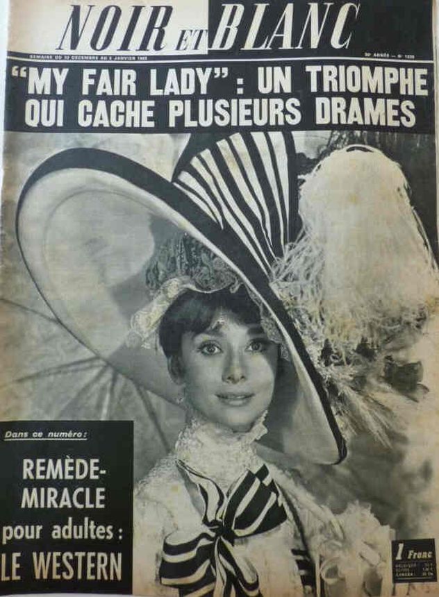 NOIR ET BLANC magazine side cover Issue 1035 30 October 1964