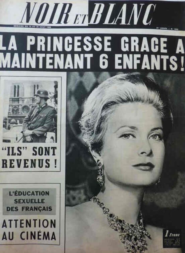 NOIR ET BLANC magazine side cover Issue 1068 19 August 1965