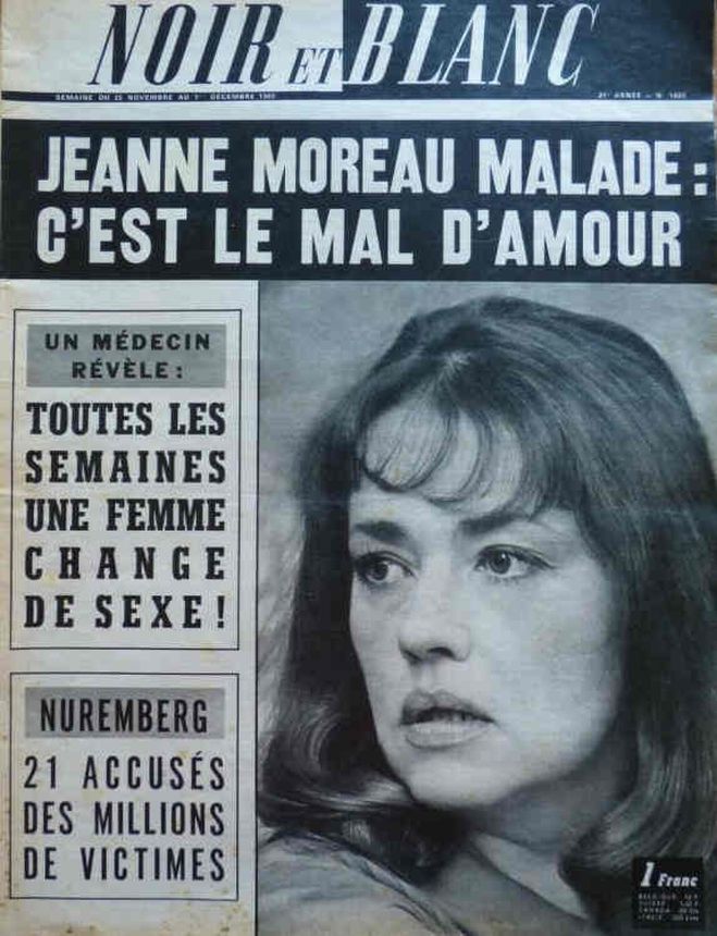 NOIR ET BLANC magazine side cover Issue 1082 25 November 1965